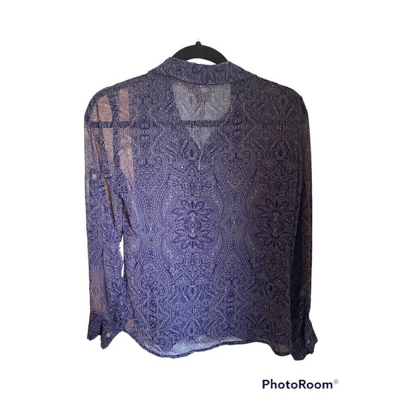 COPY - Banana Republic purple lightweight sheer top. Sz.XS - Picture 2 of 3